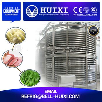 500kg/h large production rotatory freezing equipment