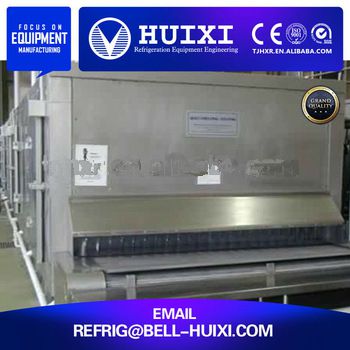 IQF Fruit Cold Fluidized Freezer with Refrigeration Unit