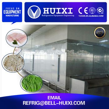 Mesh Belt Industrial Refrigeration Freezing Equipment Price