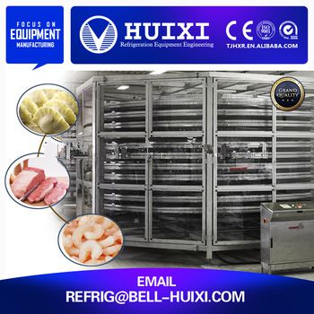 Different Low Temperature Cooling and Freezing Spiral Machine