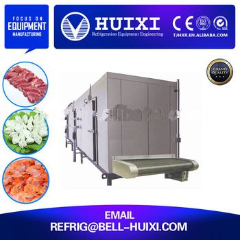 Vegetable Tunnel <font color='red'>Type</font> Continuous Deep <font color='red'>Quick</font> <font color='red'>Freezing</font> <font color='red'>Machine</font>