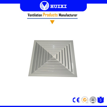 HVAC Air Grille With OBD Ceiling Diffuser Damper