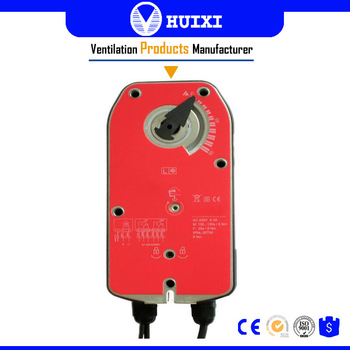 24V Spring Return Electric Actuator with Auxiliary Switch