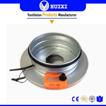 160mm HVAC Air Flow Regulation Iris Ventilation Air Damper Handle