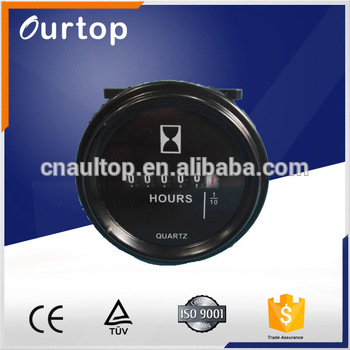 Digital round hour meter AC
