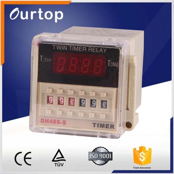 12V AC Relay Time Delay Relay Twin Timer Relay DH48S-S
