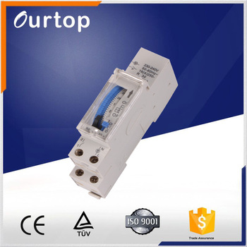 SUL180a Analogue Time Switch 16A 4A 220VAC DIN Rail Mount Daily Program Timer Switch With Segments