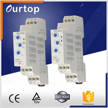 Mini DIN Rail Multifunction Time Relay Modular Style Timer Relay