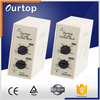 AVR Electric AC Line Voltage Relay Three Phase Voltage 50 / 60 Hz