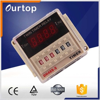 Digital Twin Timer Relay DH48S-S Time Control Delay