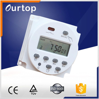 CN101 DC 12V 16A Digital LCD Power Programmable Timer on off Time switch