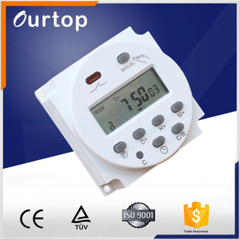 AC 12V24V110V220V 16A Digital LCD 7-Day Programmable Timer Time Relay Switch