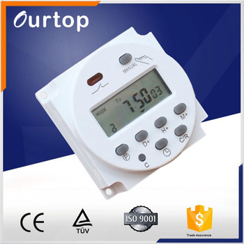 CN101A 12V dc 7 Days LCD Electronic Programmable 12/24 Hour Digital Timer Switch