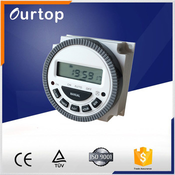 digital weekly programmable time switch TM-619 16A with panel mount