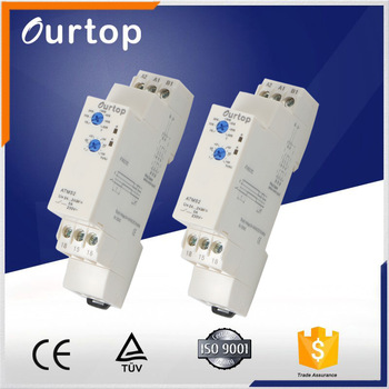 ATMS2 18mm Wide DIN Rail Mountable AC DC On-Delay Modular Time Relay