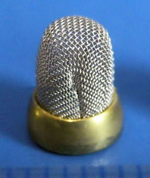Brass Ring with metal mesh filter