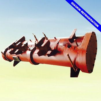 Triple system shell and tube type water cooled 35T water condenser for refrigeration
