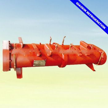 Shell and tube type water cooled chiller water condenser for refrigeration