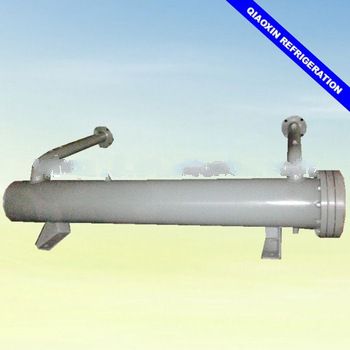 U-shaped water cooled copper brass heat exchange tube 870KW dry evaporator for industrial chiller