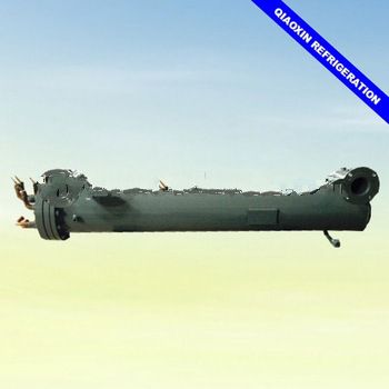 Fourth system water cooled copper brass heat exchange tube 890KW dry evaporator for industrial chiller