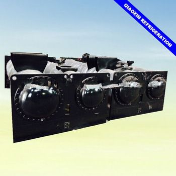 Double system water cooled copper brass heat exchange tube 820KW dry evaporator for industrial chiller