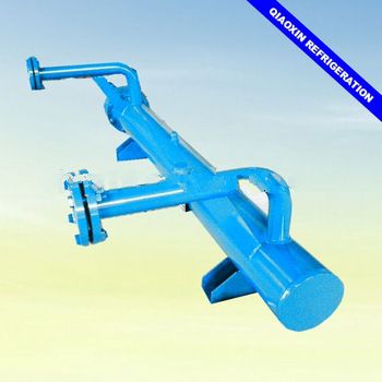 Shell and tube type water cooled heat exchange tube dry evaporator