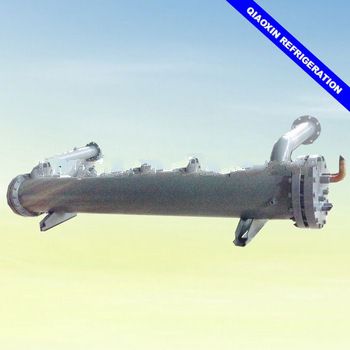 U-shaped shell and tube type water cooling 155KW small capacity chiller evaporator