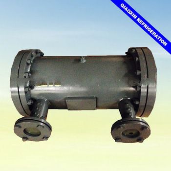 U shaped shell and tube type water cooled heat exchanger chiller evaporator for air conditioning
