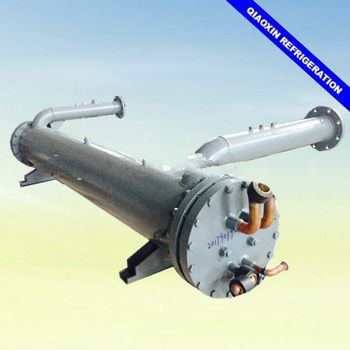 Double circuit shell and tube dry evaporator/brine evaporator/water cooled chiller/heat exchanger/central air conditioning unit
