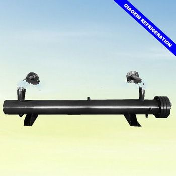 Single circuit shell and tube evaporator immersion heat exchanger