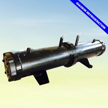 Custom made 60HP water cooled condenser, shell tube heat exchanger design