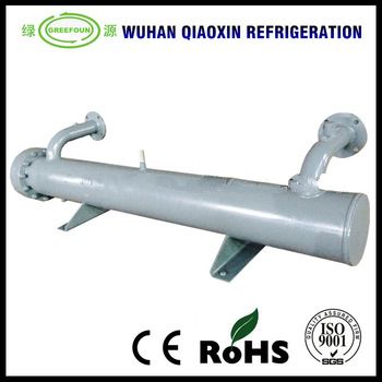 40RT Water cooled evaporator shell and tube heat exchanger for water chiller