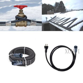 Pipe & <font color='red'>Roof</font> <font color='red'>De</font>-<font color='red'>icing</font> heat <font color='red'>trace</font> kit with male female plug for quick installation
