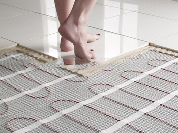 single conductor underfloor heating mat