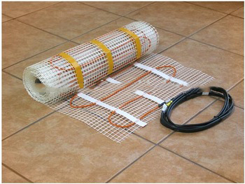 Underfloor heating mats with thermostat
