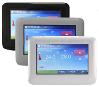high quality programmable coluor touch screen thermostat have CE