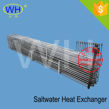 Chilled water cooling coil titanium tube coil for heat exchange