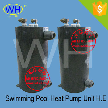 For wholesale 10.0HP marine heat exchanger for marine heat pump, titanium pvc condenser
