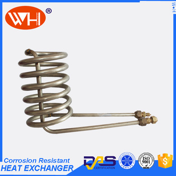 Made in china titanium coil chiller , titanium evaporator coil