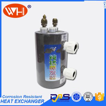 Low Temperature titanium chillers for aquariums, heat exchanger shell and coil,small heat exchanger