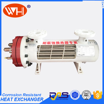 WH REFRIGERATION FACTORY 316L Salt Water Shell And Tube Evaporator Heat Exchanger