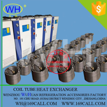 Stainless steel coil heat exchanger, tube heat exchanger