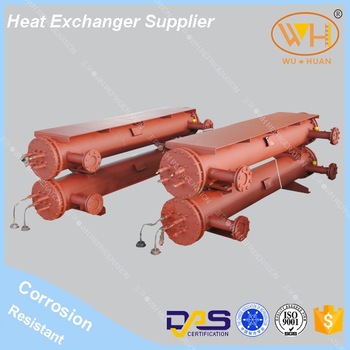 Stainless steel shell and tube heat exchanger, corrosion resistant heat exchanger, seawater condenser