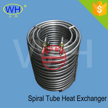 Titanium coil heat exchanger , swimming pool equipment