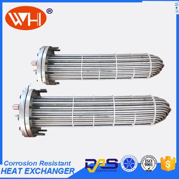 REFRIGERATION PARTS 18.6Kw internal U bend tube type evaporator heat exchanger
