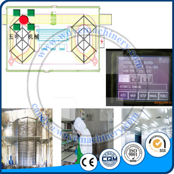 Double Spiral Freezer machine iqf quick freezer small iqf freezer food processing machinery
