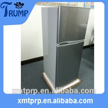 118L Home use DC compressor 12V/24V double door upright solar refrigeration