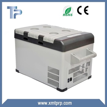 China TP hot sale 25L mini portable battery powered car refrigerator