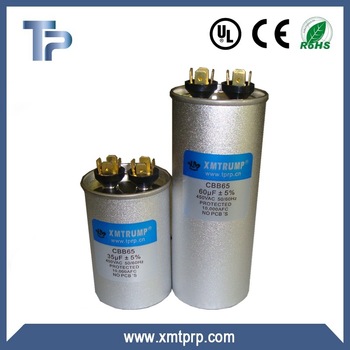Trump UL CE certificate 50.6MFD 450VAC AC cbb65 capacitor