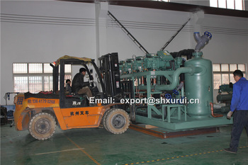 Bitzer screw compressor racks refrigeration units with evaporating condenser